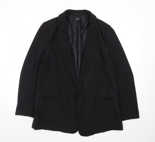Next Women Black Tailored Single-Breasted Blazer UK 16