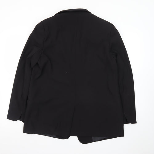 Next Women Black Tailored Single-Breasted Blazer UK 16