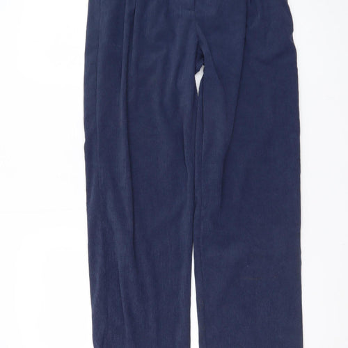 Halara Women's Blue Corduroy Trousers Size S Regular Fit