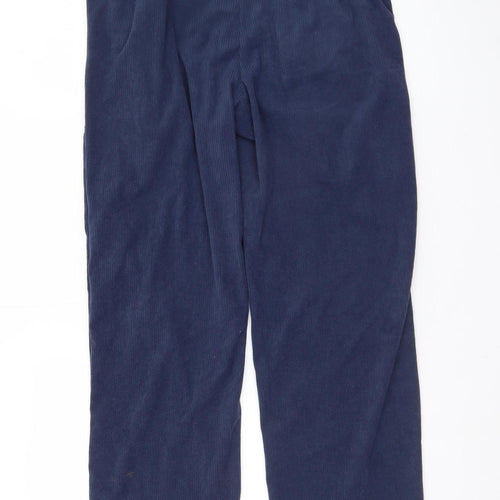 Halara Women's Blue Corduroy Trousers Size S Regular Fit