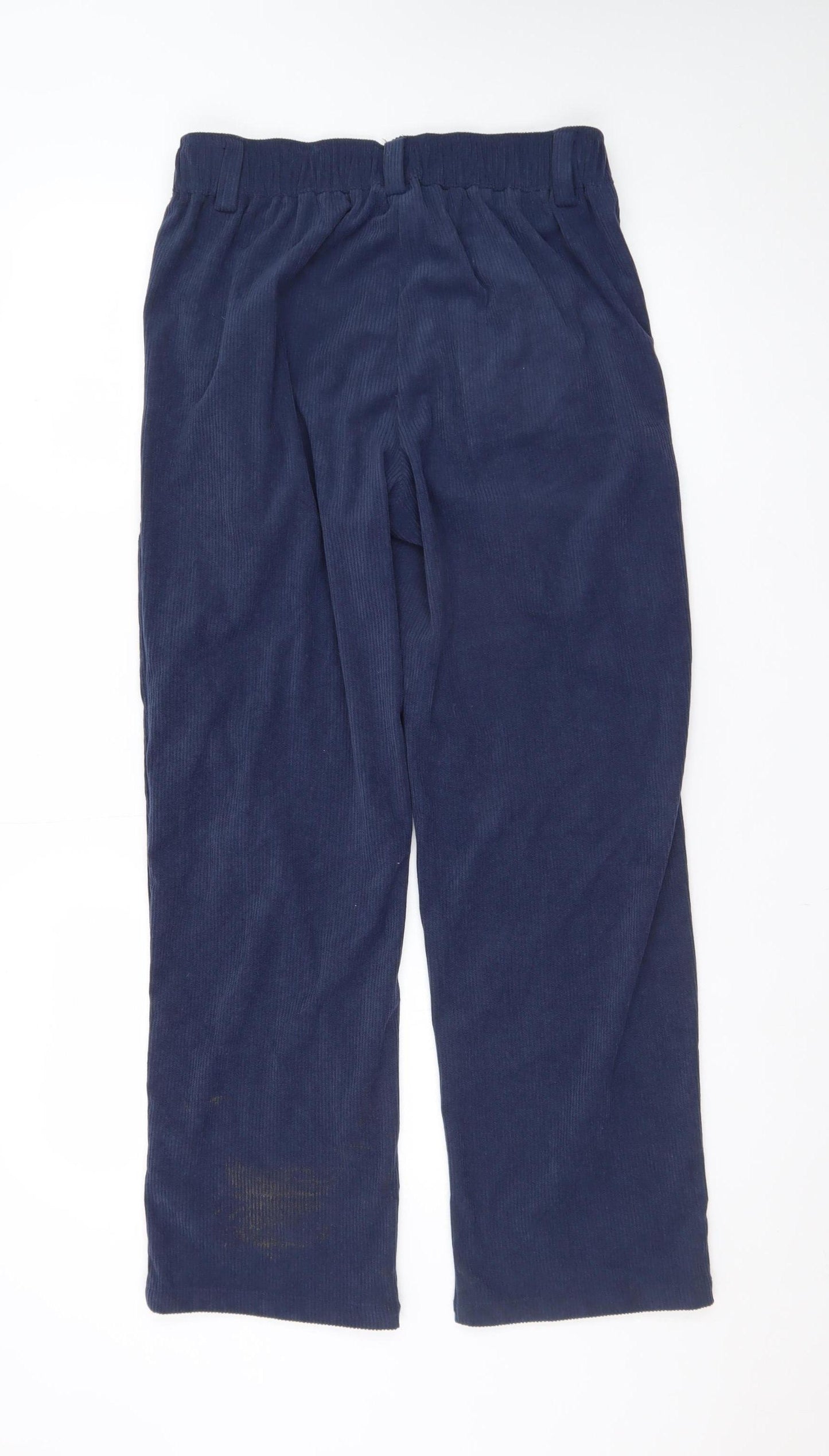 Halara Women's Blue Corduroy Trousers Size S Regular Fit