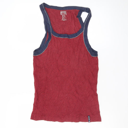 Jockey Men's Red USA Originals Sleeveless Cotton Vest M