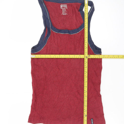 Jockey Men's Red USA Originals Sleeveless Cotton Vest M