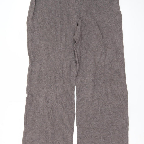 Marks and Spencer Women’s Brown Jersey Wide-Leg Trousers Size 12