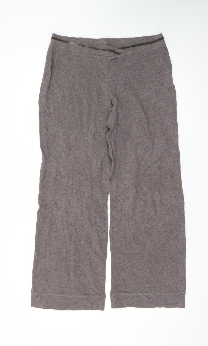 Marks and Spencer Women’s Brown Jersey Wide-Leg Trousers Size 12