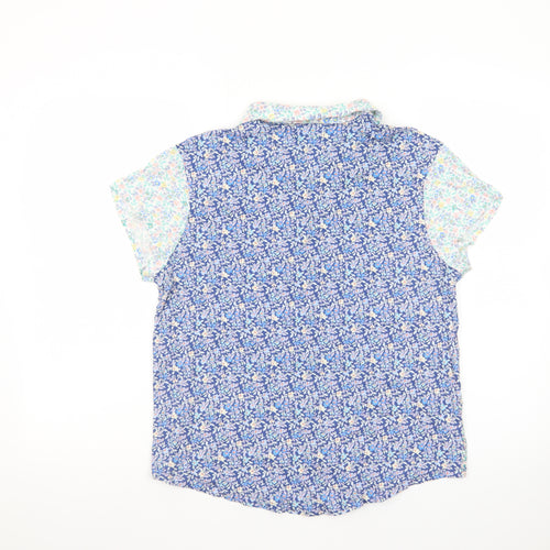Women'secret Women's Multicoloured Floral Cotton Button-Up Shirt S