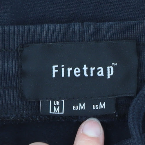 Firetrap Men's Black Jogger Cargo Trousers M Regular Fit