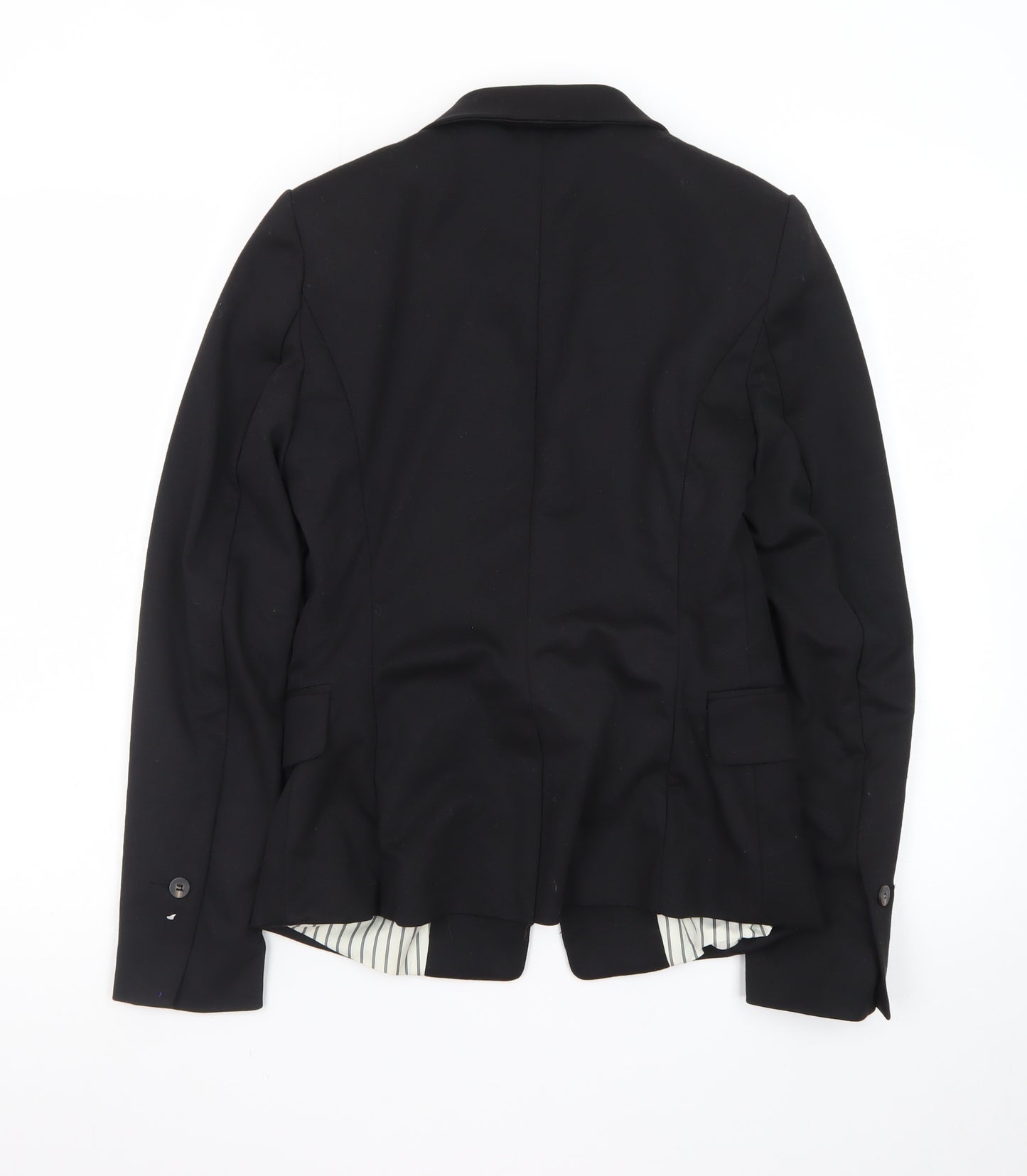 H&M Women's Black Size 8 Slim Fit Blazer Jacket
