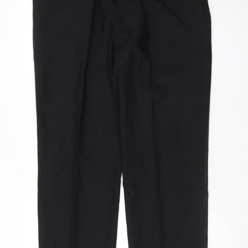 Marks and Spencer Men's Black Wool Dress Pants Size L Regular Fit