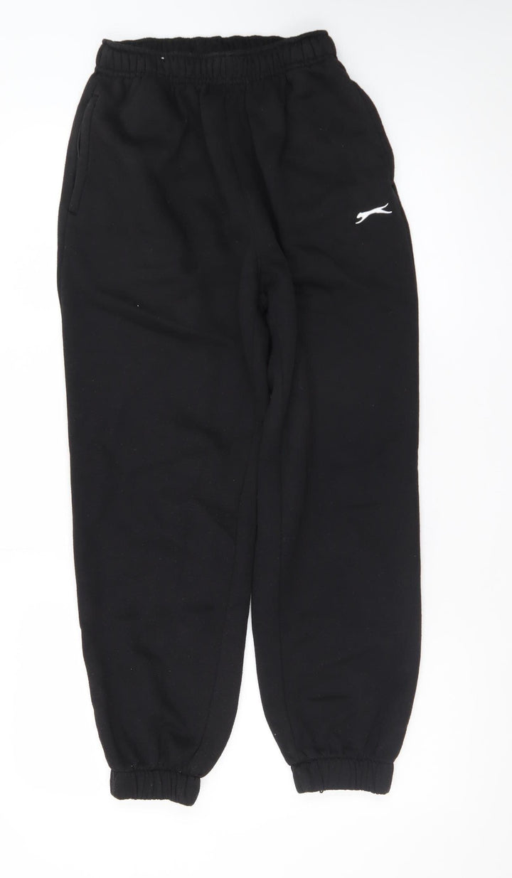 Slazenger Men's Black 2XS Regular Fit Fleece Sweatpants