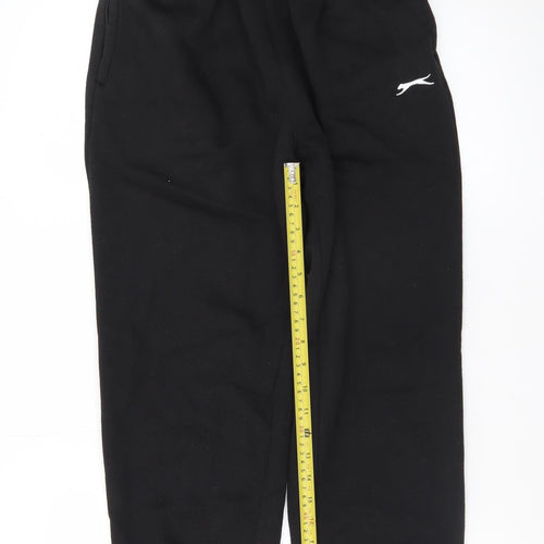 Slazenger Men's Black 2XS Regular Fit Fleece Sweatpants