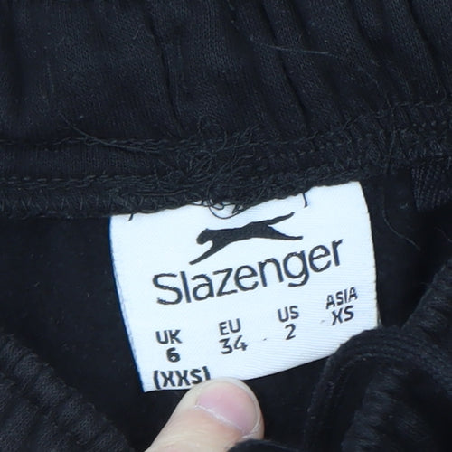 Slazenger Men's Black 2XS Regular Fit Fleece Sweatpants