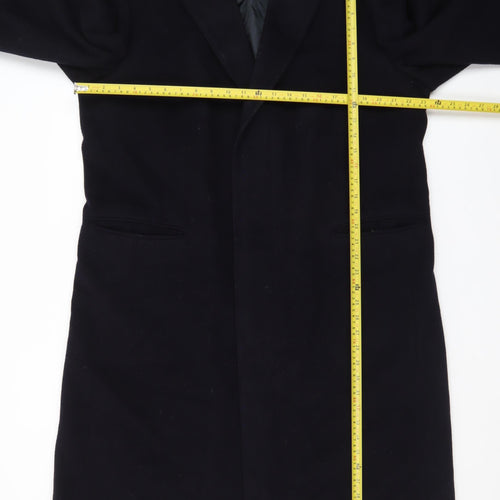 Marks and Spencer Men’s Navy Wool Overcoat Size 44 Classic Long