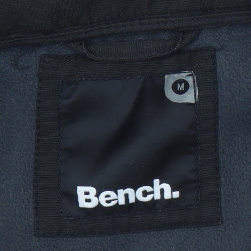 Bench Mens Black Softshell Hooded Jacket Medium Windproof