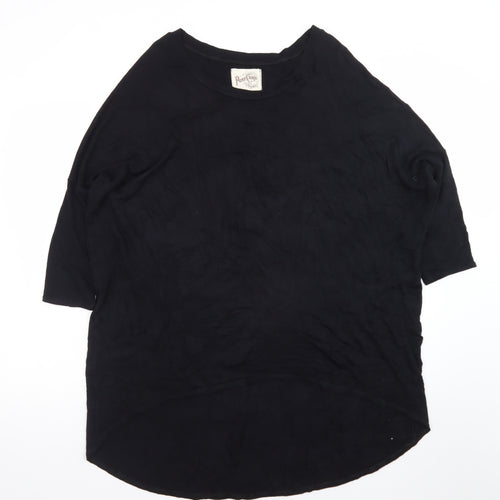 A Postcard From Brighton Women’s Black Relaxed Jersey T-Shirt Size 12