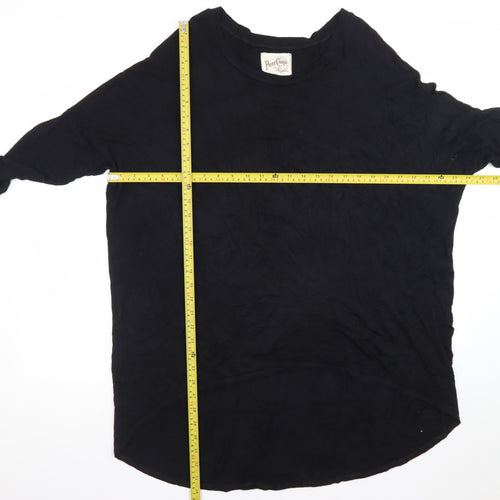 A Postcard From Brighton Women’s Black Relaxed Jersey T-Shirt Size 12