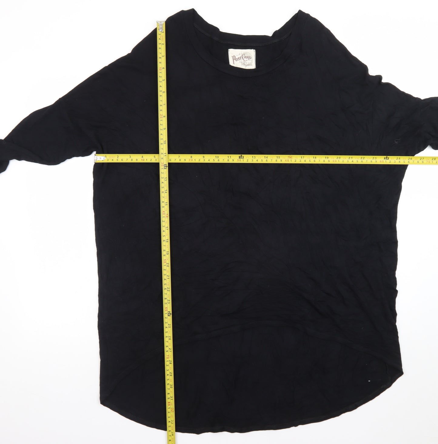 A Postcard From Brighton Women’s Black Relaxed Jersey T-Shirt Size 12