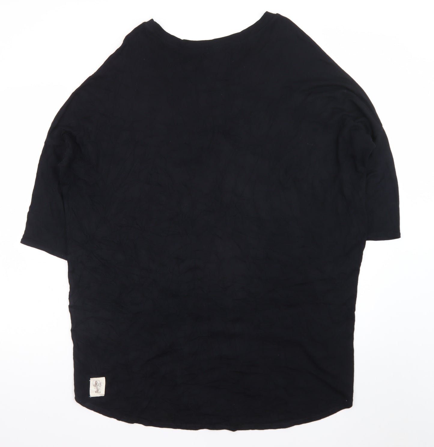 A Postcard From Brighton Women’s Black Relaxed Jersey T-Shirt Size 12