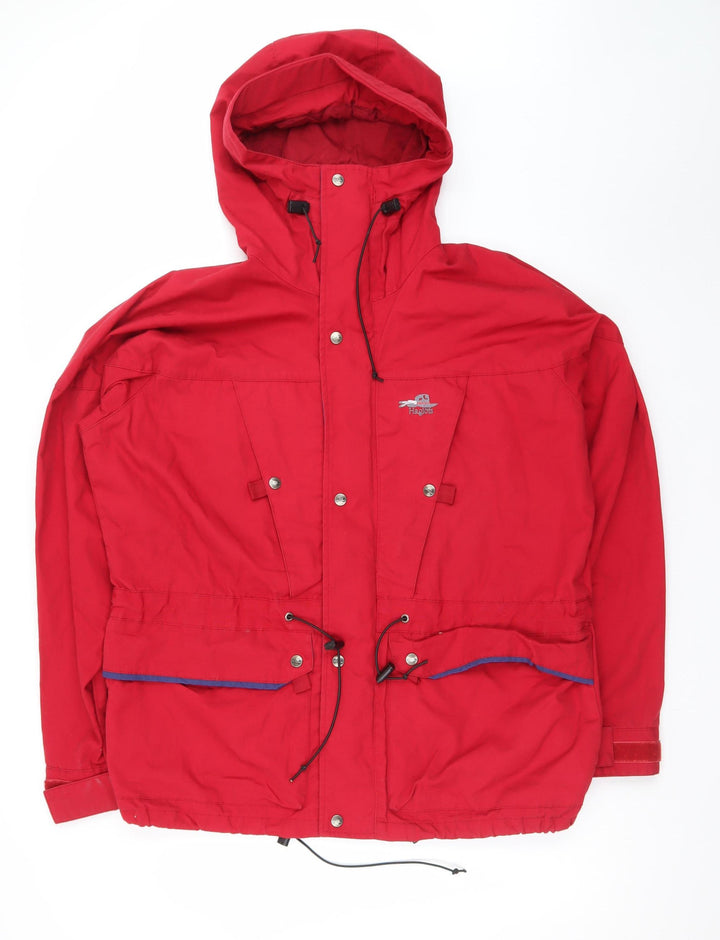 Haglöfs Men's Red Waterproof Hooded Outdoor Parka Jacket Size 52