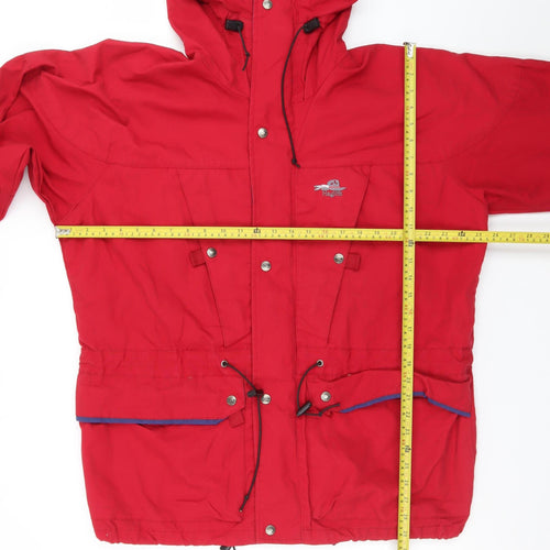 Haglöfs Men's Red Waterproof Hooded Outdoor Parka Jacket Size 52