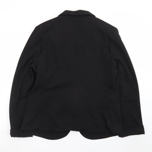 New Look Women Black UK 18 Classic Single-Breasted Blazer