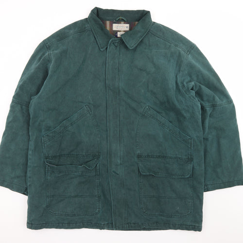 Pure Stuff Men's Green Cotton Lined Work Jacket XL