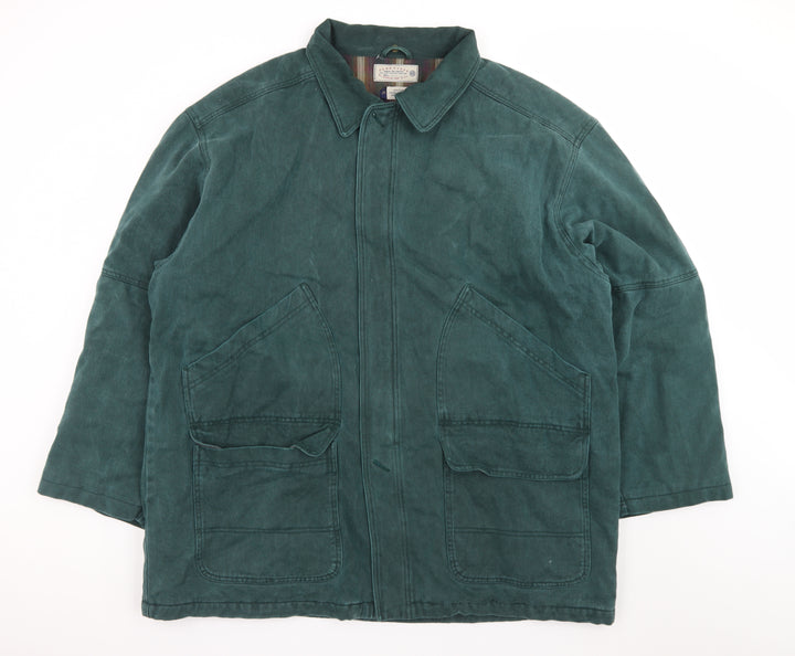 Pure Stuff Men's Green Cotton Lined Work Jacket XL