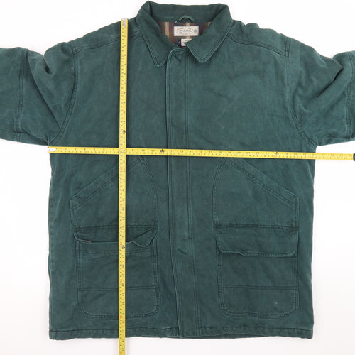 Pure Stuff Men's Green Cotton Lined Work Jacket XL