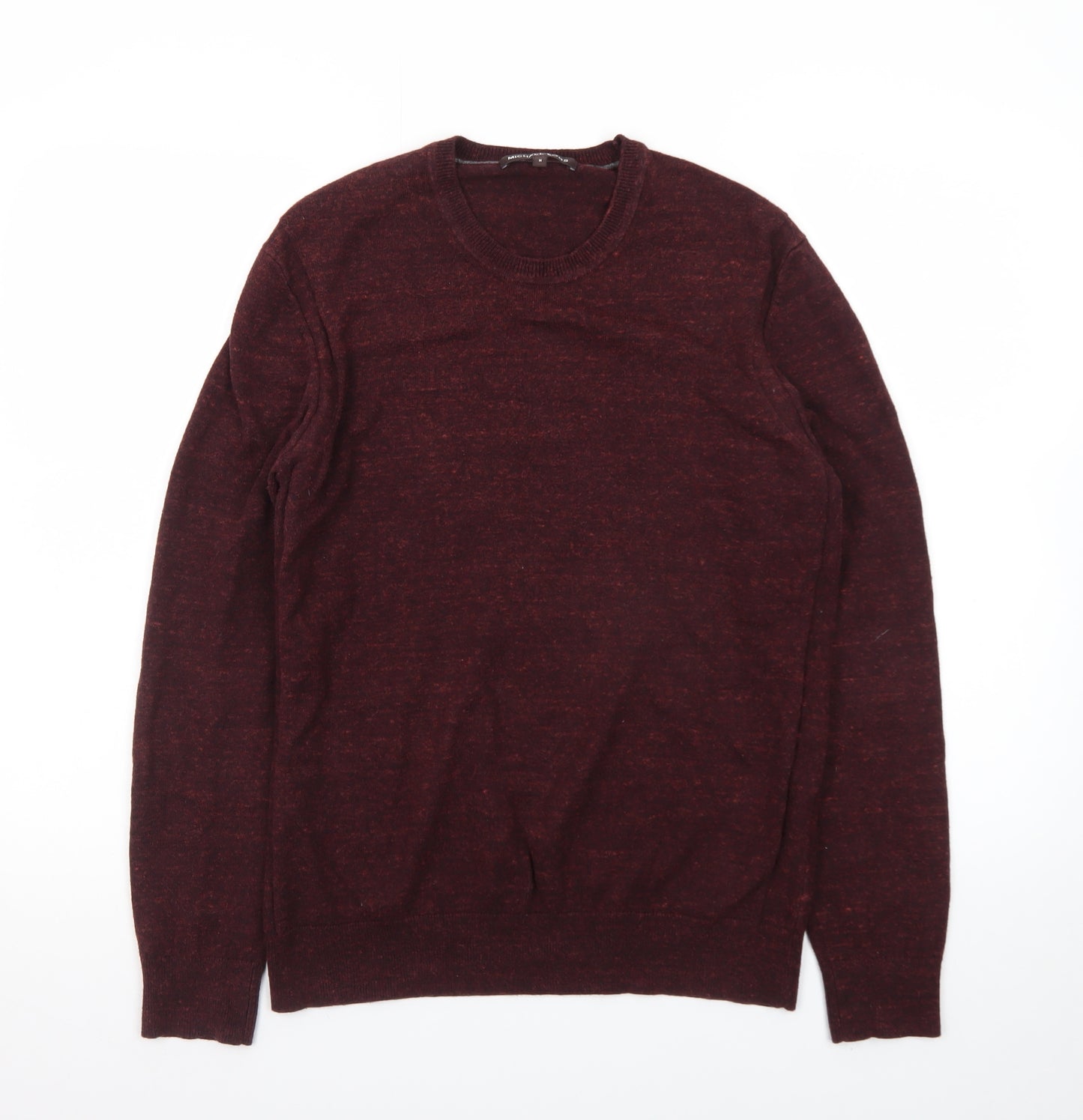 Michael Kors Men's Red Wool Crew Neck Pullover Jumper M