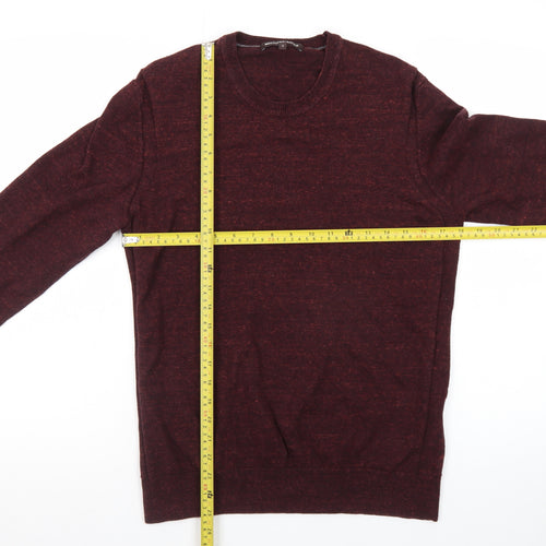 Michael Kors Men's Red Wool Crew Neck Pullover Jumper M