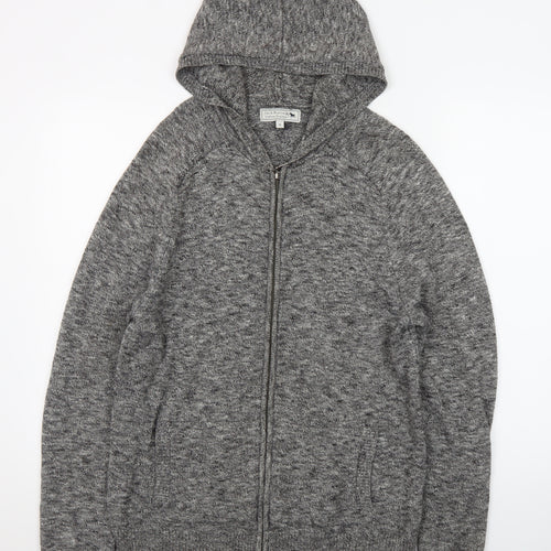 Jack Russell Men’s Grey Cotton Full Zip Hoodie M