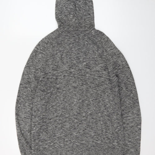 Jack Russell Men’s Grey Cotton Full Zip Hoodie M