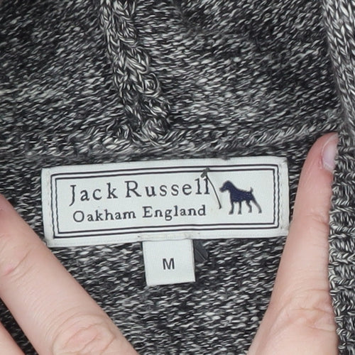 Jack Russell Men’s Grey Cotton Full Zip Hoodie M