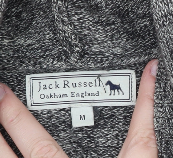 Jack Russell Men’s Grey Cotton Full Zip Hoodie M