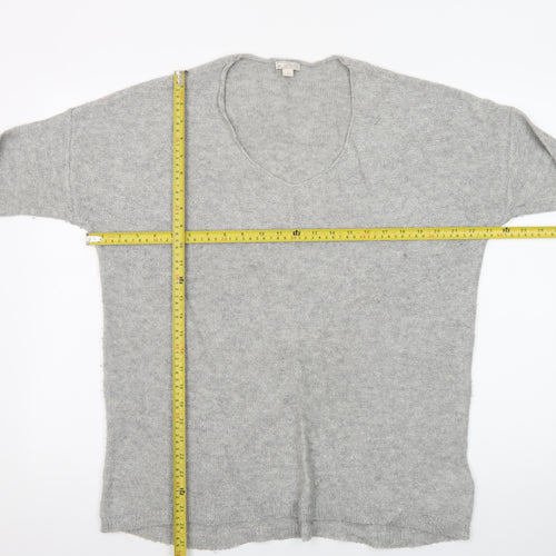 Gap Women’s Grey V-Neck Long Sleeve Knit Pullover Jumper Size L