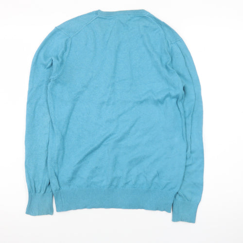 Gap Men's Blue Cotton Crew Neck Pullover Jumper XS