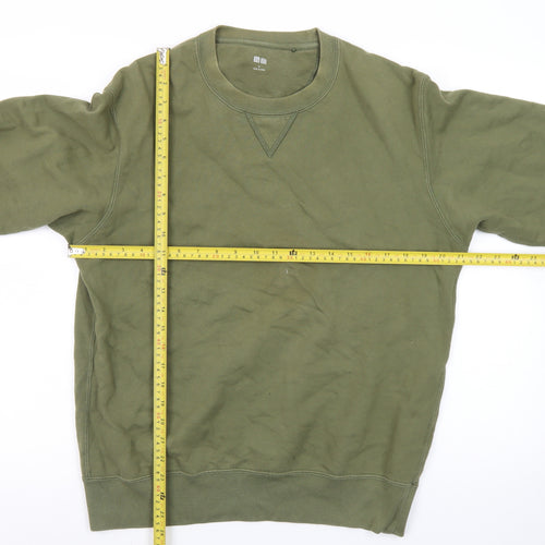 Uniqlo Men’s Green Crew Neck Pullover Sweatshirt Size L