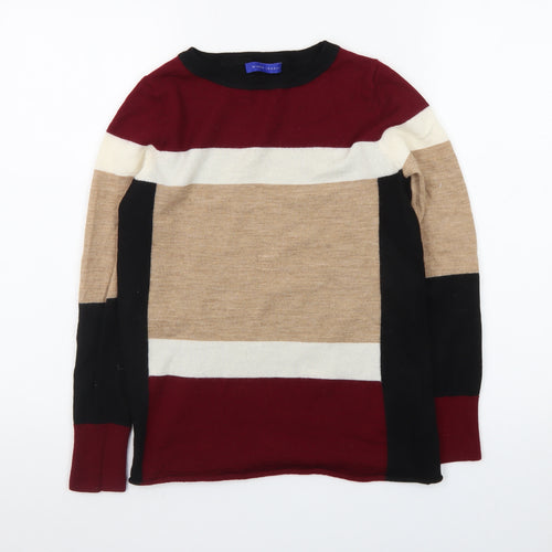 Winser London Women Multicoloured M Merino Wool Striped Jumper