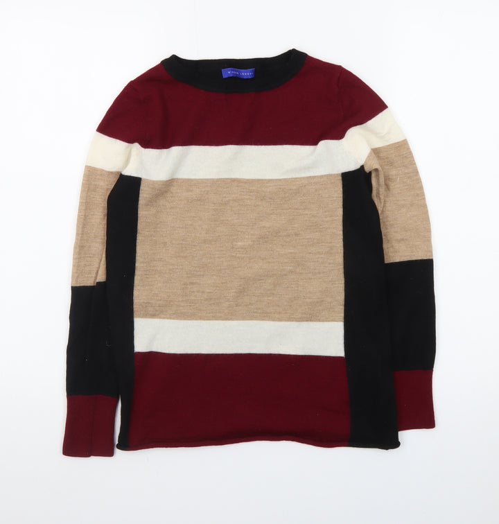 Winser London Women Multicoloured M Merino Wool Striped Jumper