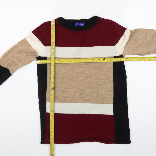 Winser London Women Multicoloured M Merino Wool Striped Jumper