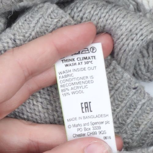Marks and Spencer Women’s Grey Fair Isle Knit Jumper XL