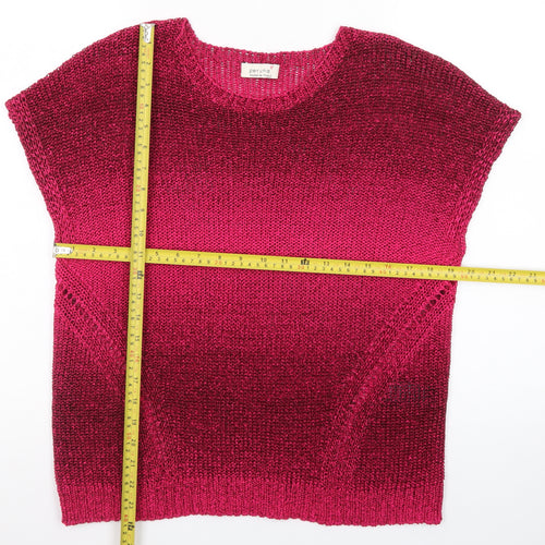 Marks and Spencer Women’s Pink Sleeveless Knit Pullover Jumper Size 16