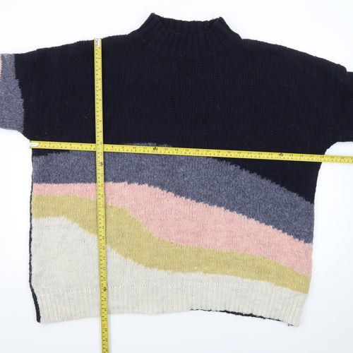 Monsoon Women’s Multicoloured Chunky Knit Wool Pullover Jumper XL
