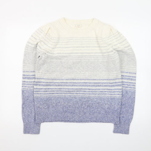 Fat Face Women’s Multicoloured Wool Blend Striped Jumper UK 12