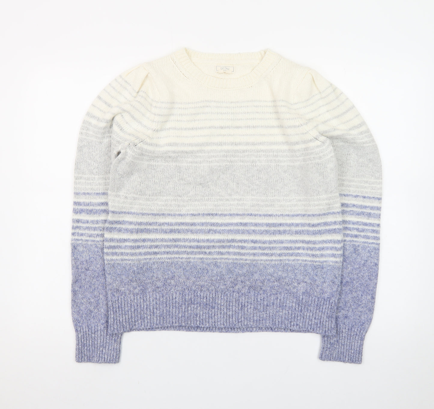 Fat Face Women’s Multicoloured Wool Blend Striped Jumper UK 12