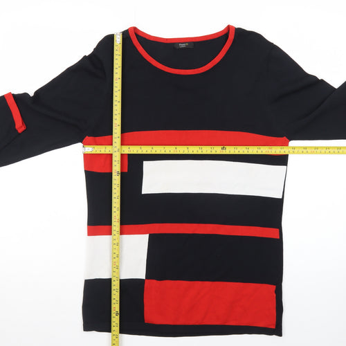 Happy D. by Damart Women’s Multicoloured Geometric Pullover Jumper Size S