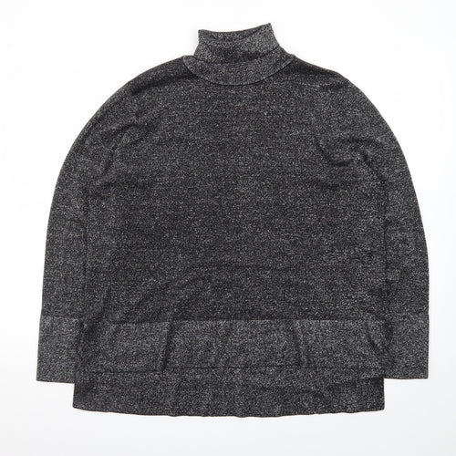 Tu Women’s Grey Roll Neck Long Sleeve Knit Jumper Size 20