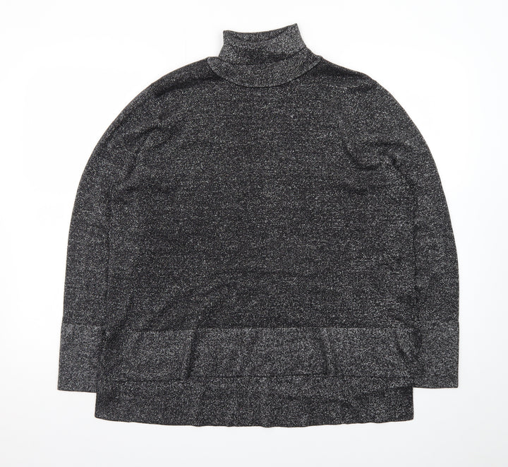 Tu Women’s Grey Roll Neck Long Sleeve Knit Jumper Size 20
