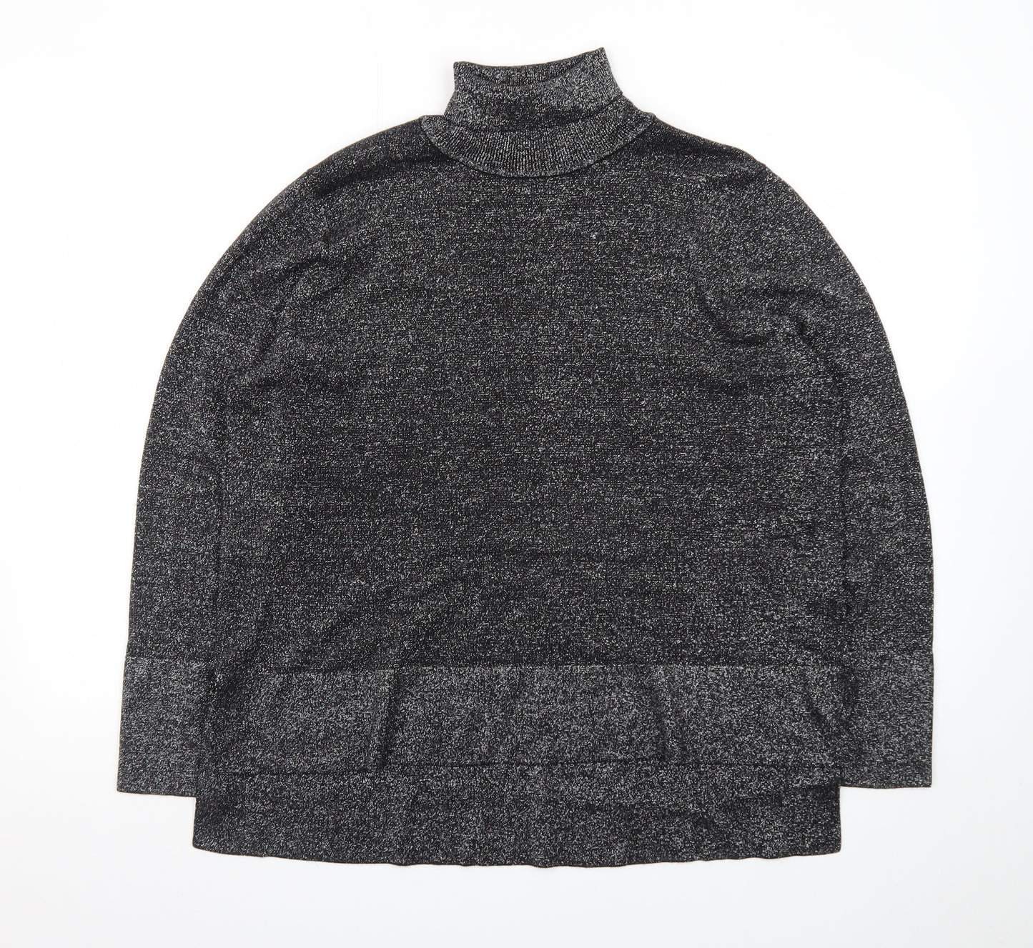 Tu Women’s Grey Roll Neck Long Sleeve Knit Jumper Size 20