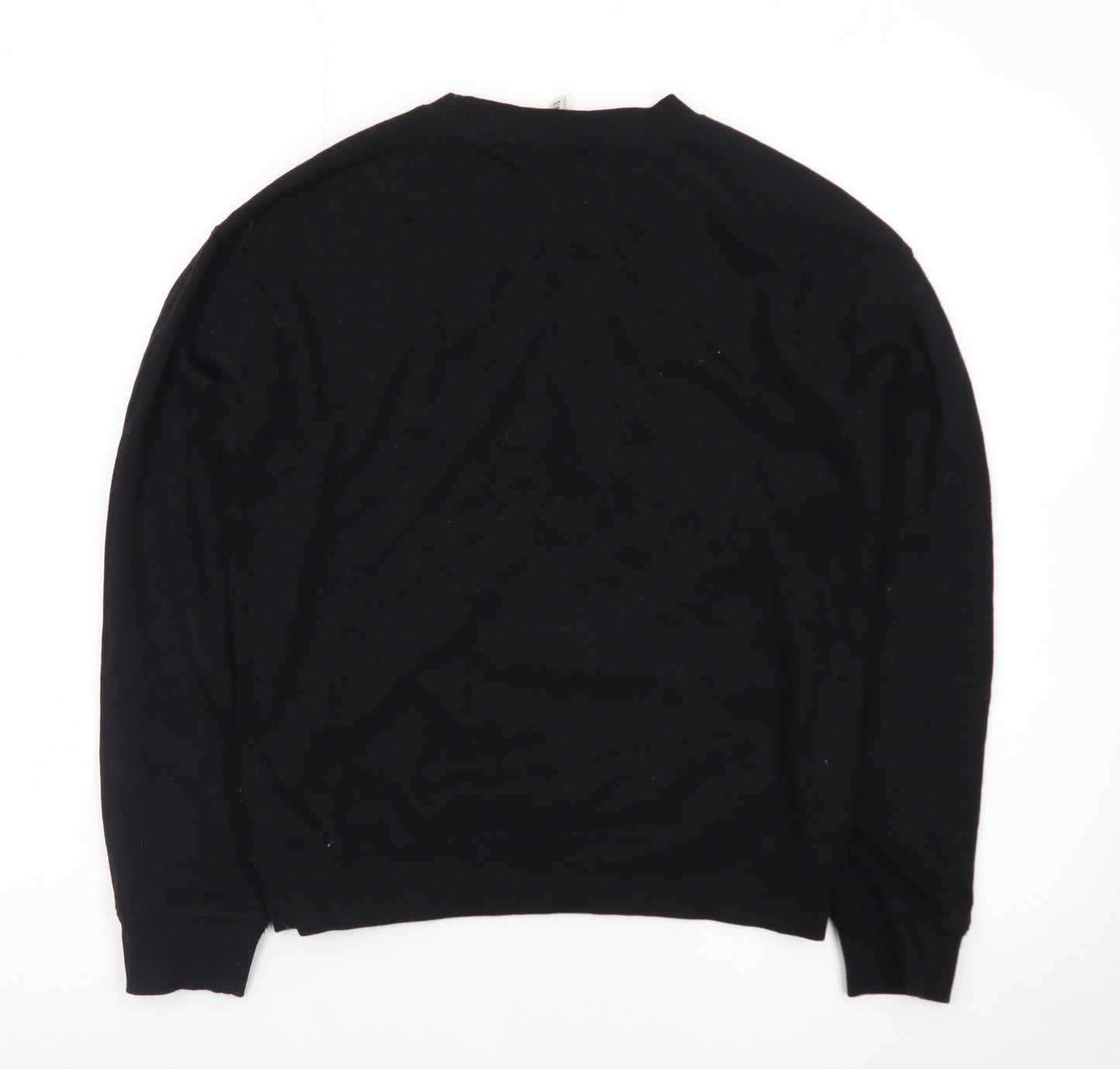 H&M Divided Women Black Small Pullover Sweatshirt Mickey Logo